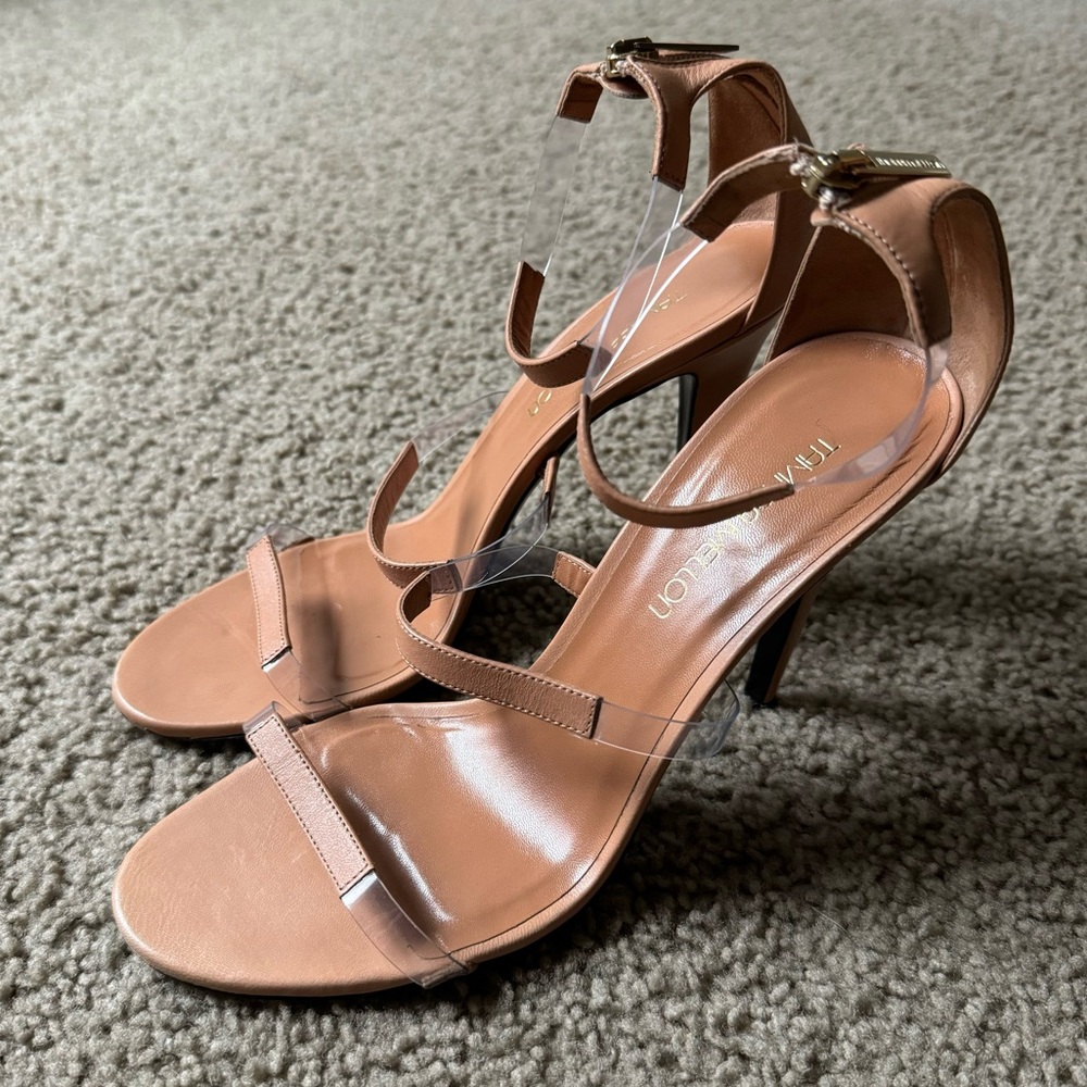 Tamara Mellon Nude Strappy Heels